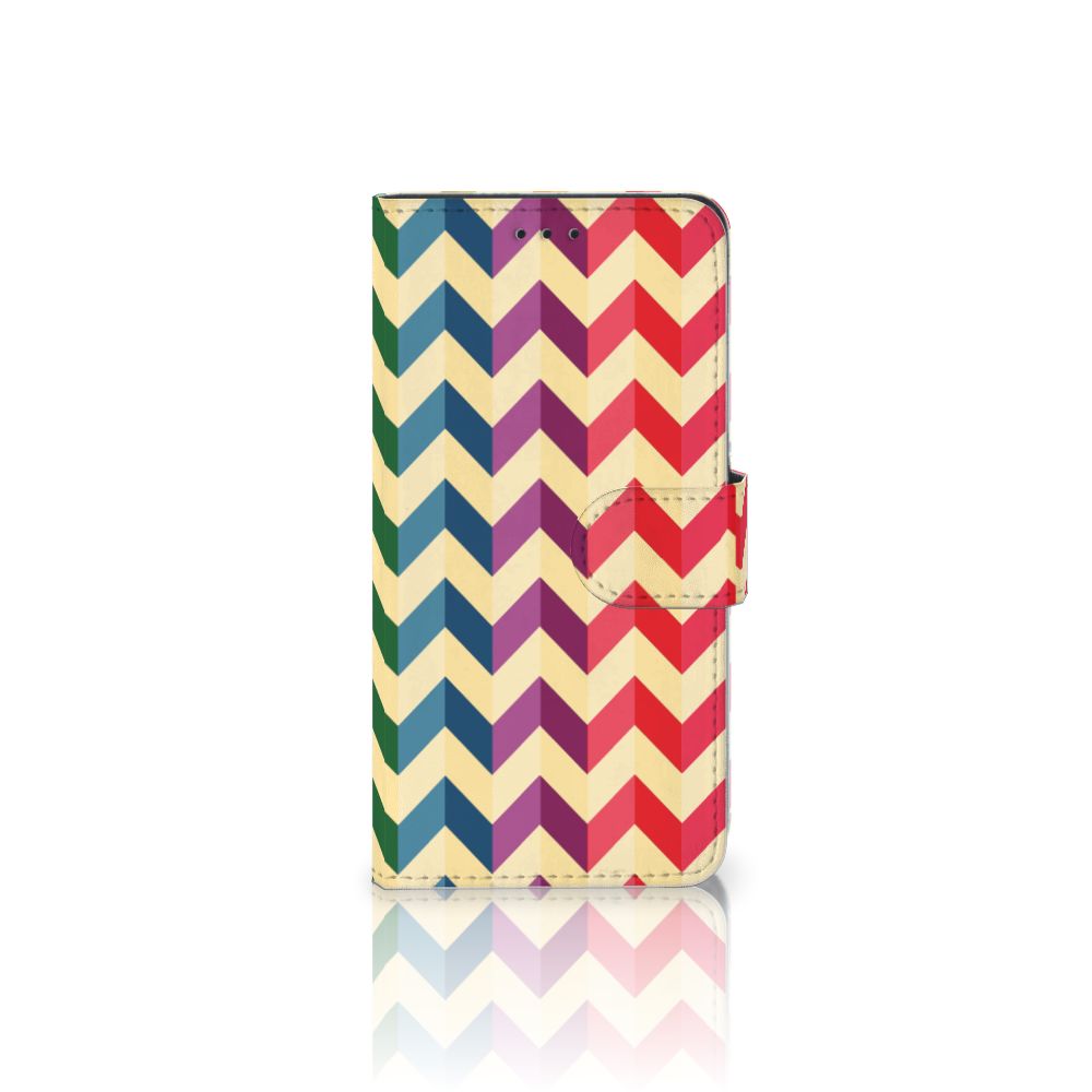 Huawei P10 Lite Telefoon Hoesje Zigzag Multi Color