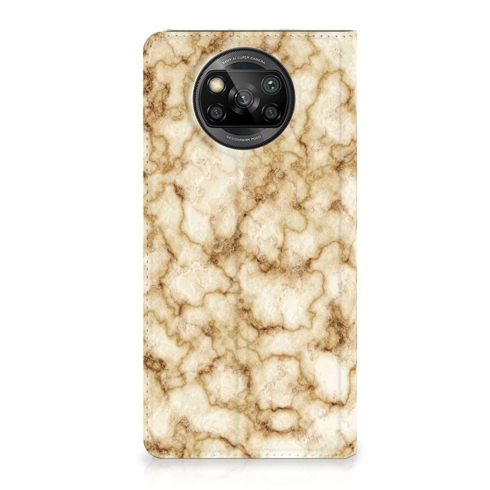 Xiaomi Poco X3 Pro | Poco X3 Standcase Marmer Goud - B2C Telecom