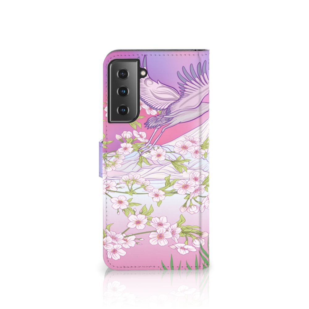 Samsung Galaxy S21 Plus Telefoonhoesje met Pasjes Bird Flying