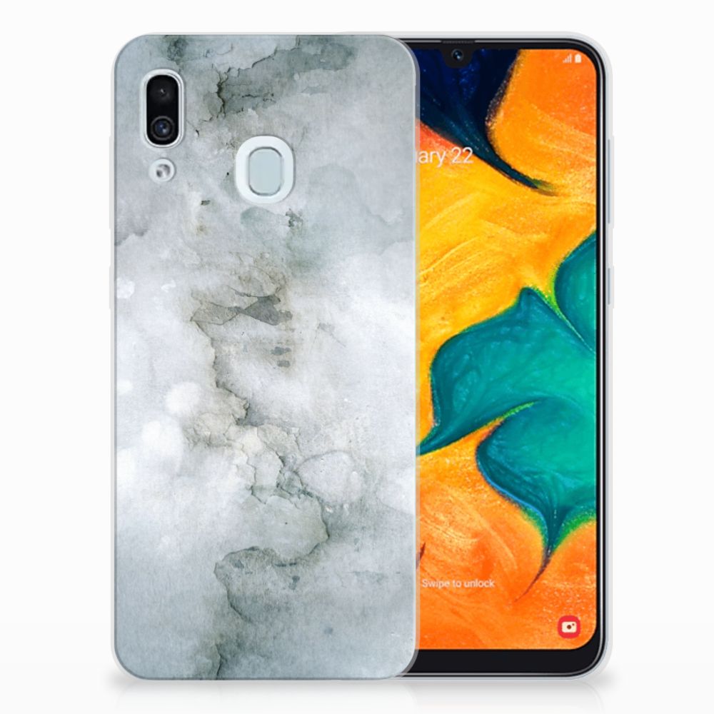 Hoesje maken Samsung Galaxy A30 Painting Grey