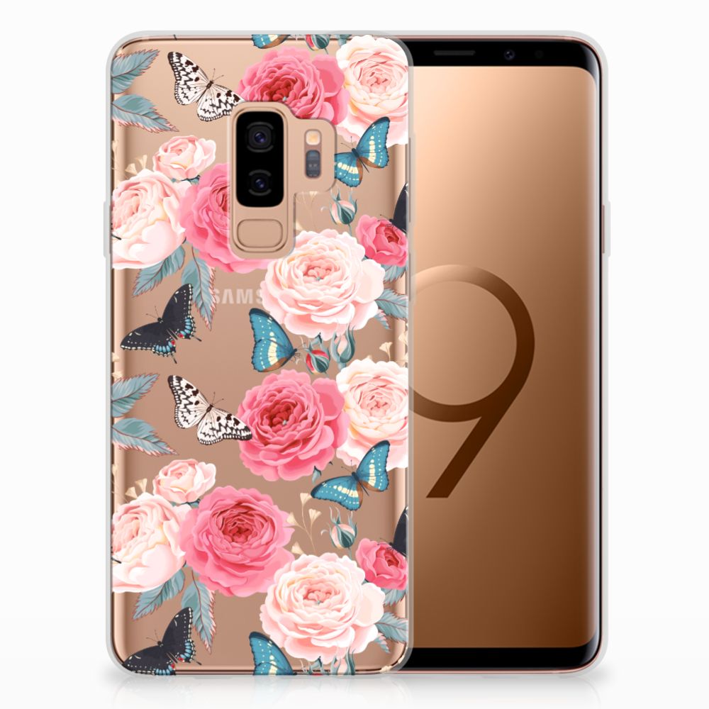 Samsung Galaxy S9 Plus TPU Case Butterfly Roses