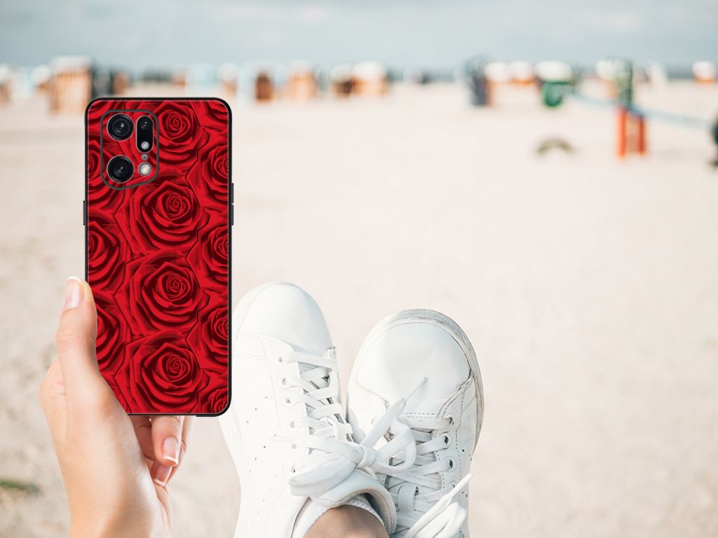 OPPO Find X5 Pro Bloemen Hoesje Red Roses B2C Telecom