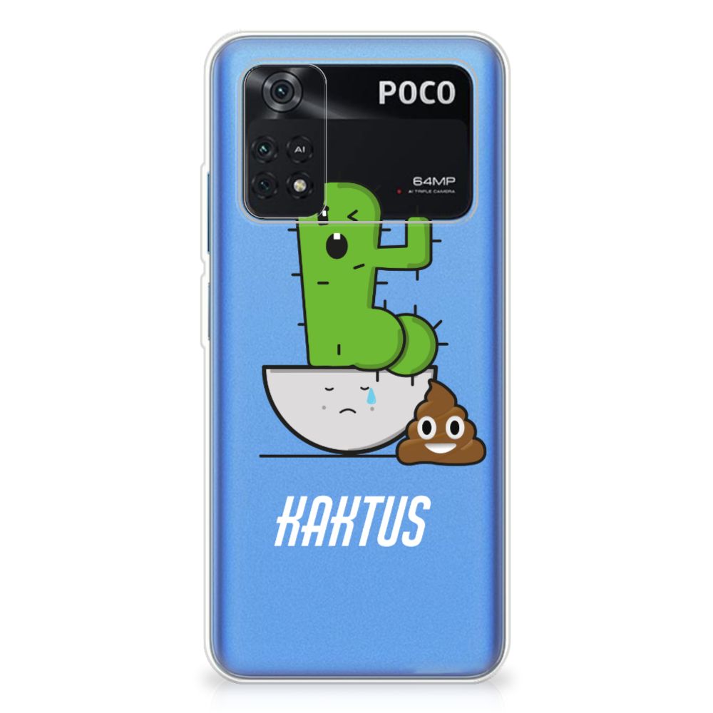 Xiaomi Poco M4 Pro 4G Telefoonhoesje met Naam Cactus Poo