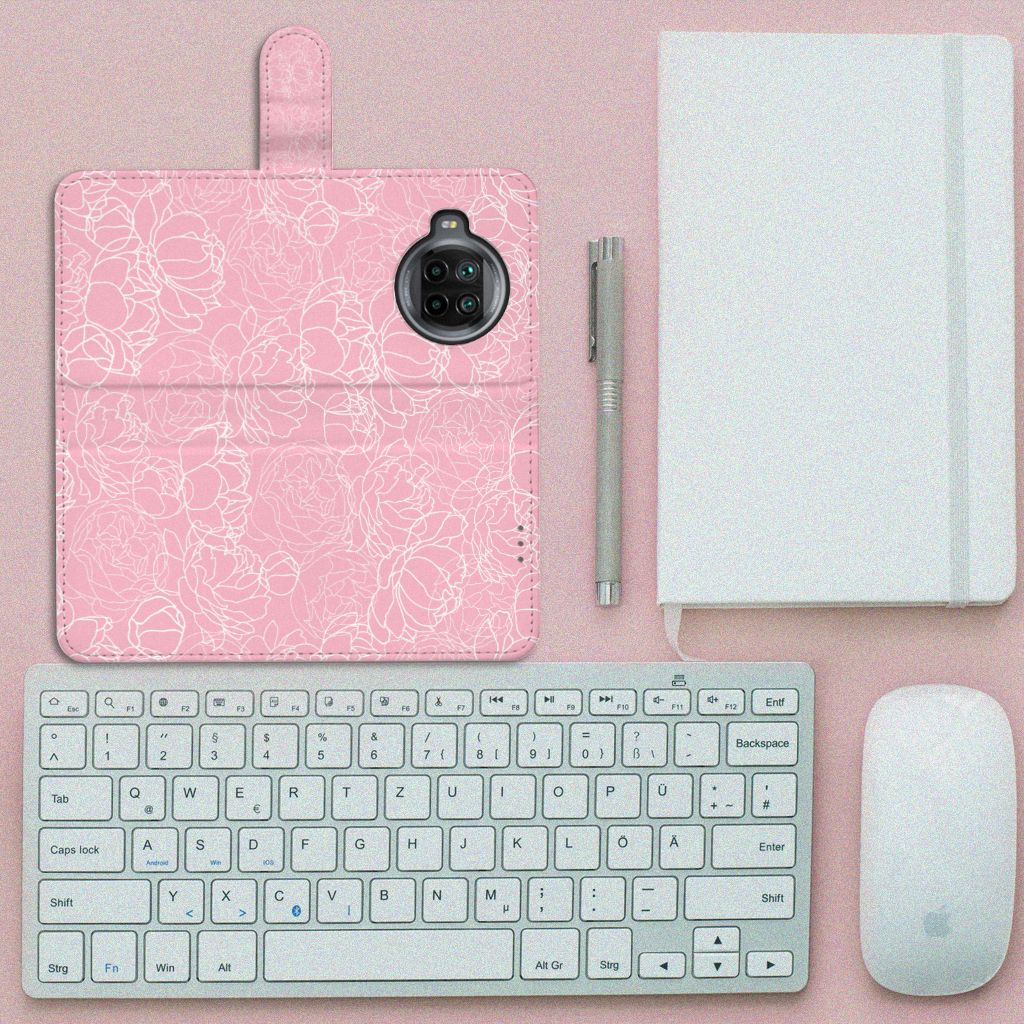 Xiaomi Mi 10T Lite Hoesje White Flowers