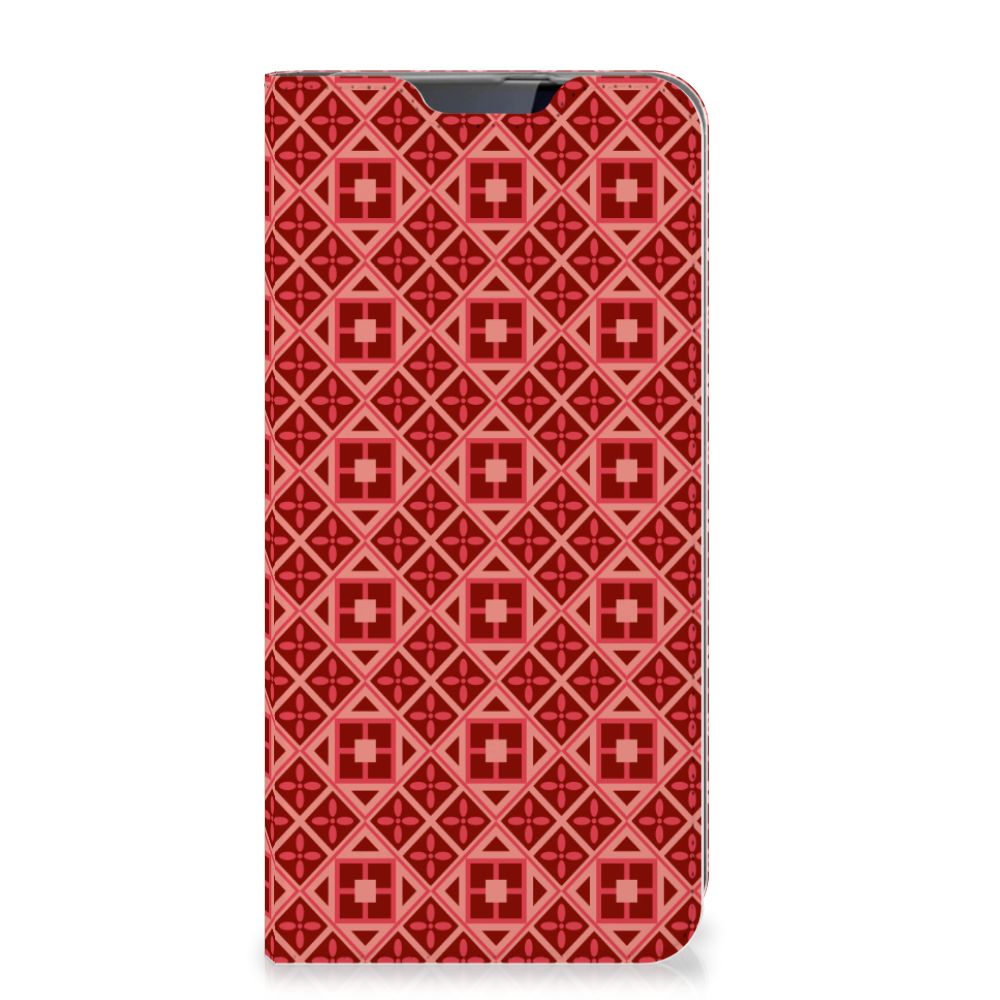 Samsung Galaxy A60 Hoesje met Magneet Batik Rood