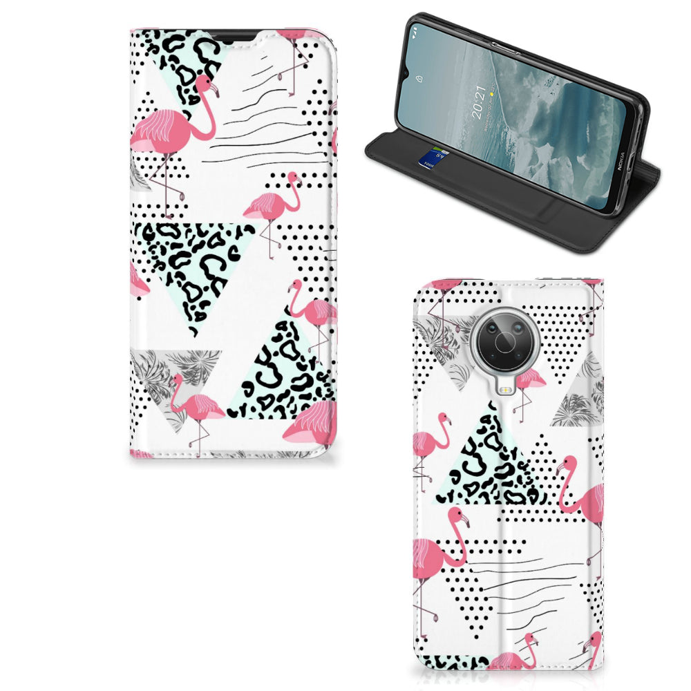 Nokia G10 | G20 Hoesje maken Flamingo Triangle