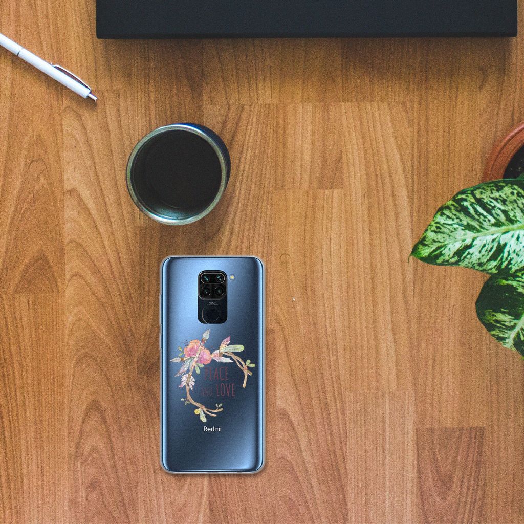 Xiaomi Redmi Note9 Telefoonhoesje met Naam Boho Text B2C Telecom