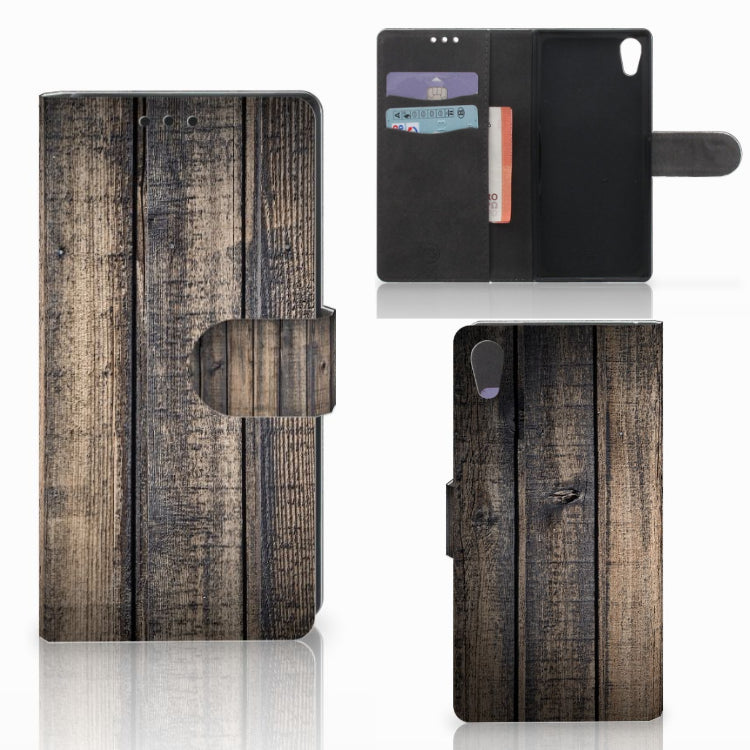 Sony Xperia XA1 Book Style Case Steigerhout