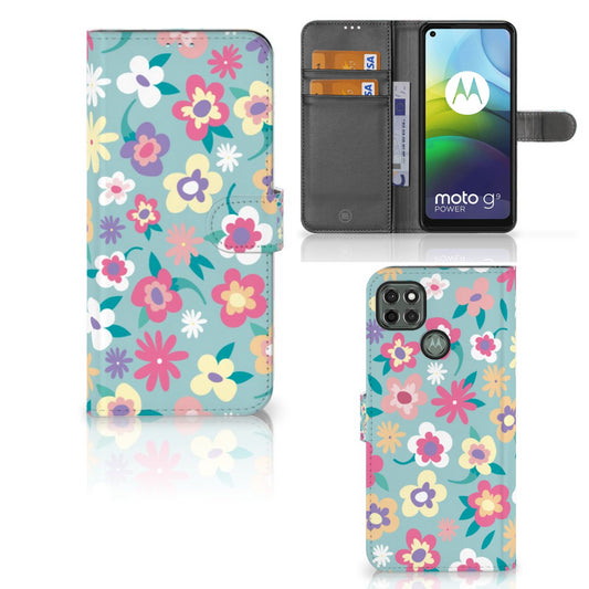 Motorola Moto G9 Power Hoesje Flower Power