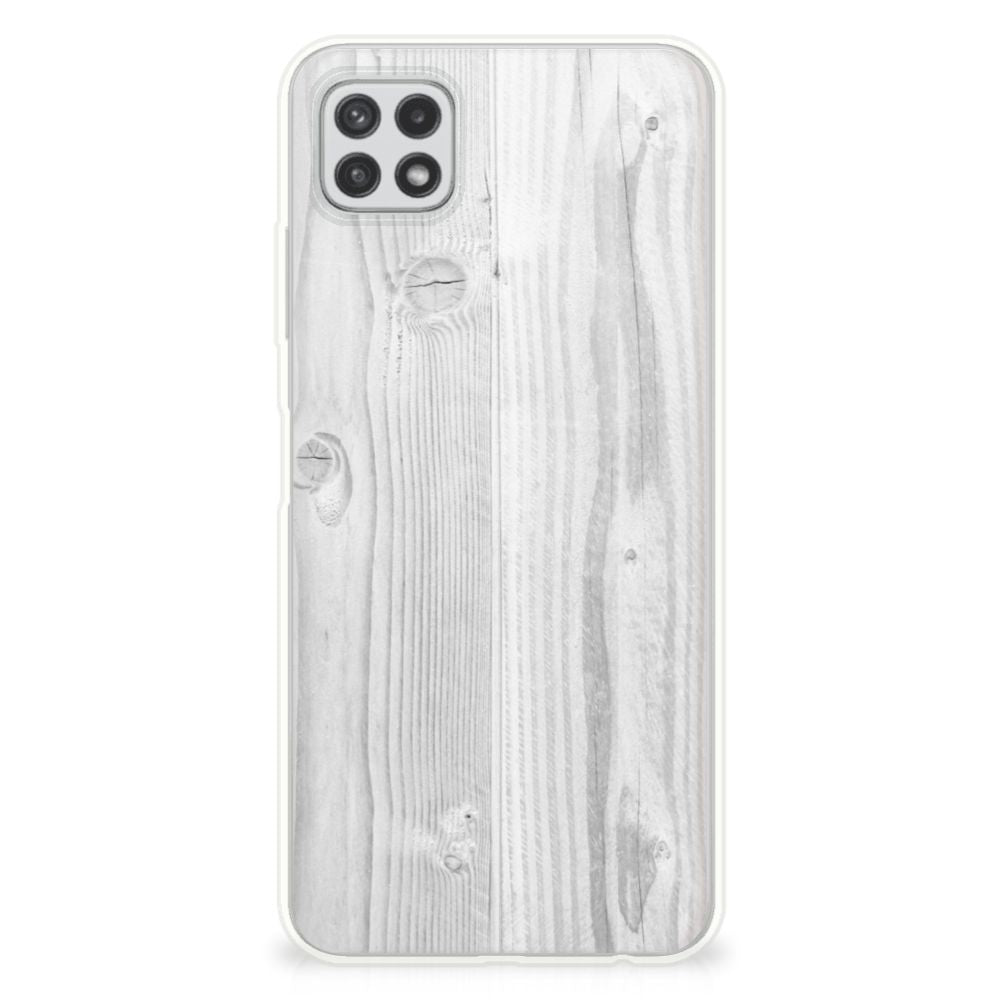 Samsung Galaxy A22 5G Bumper Hoesje White Wood B2C Telecom