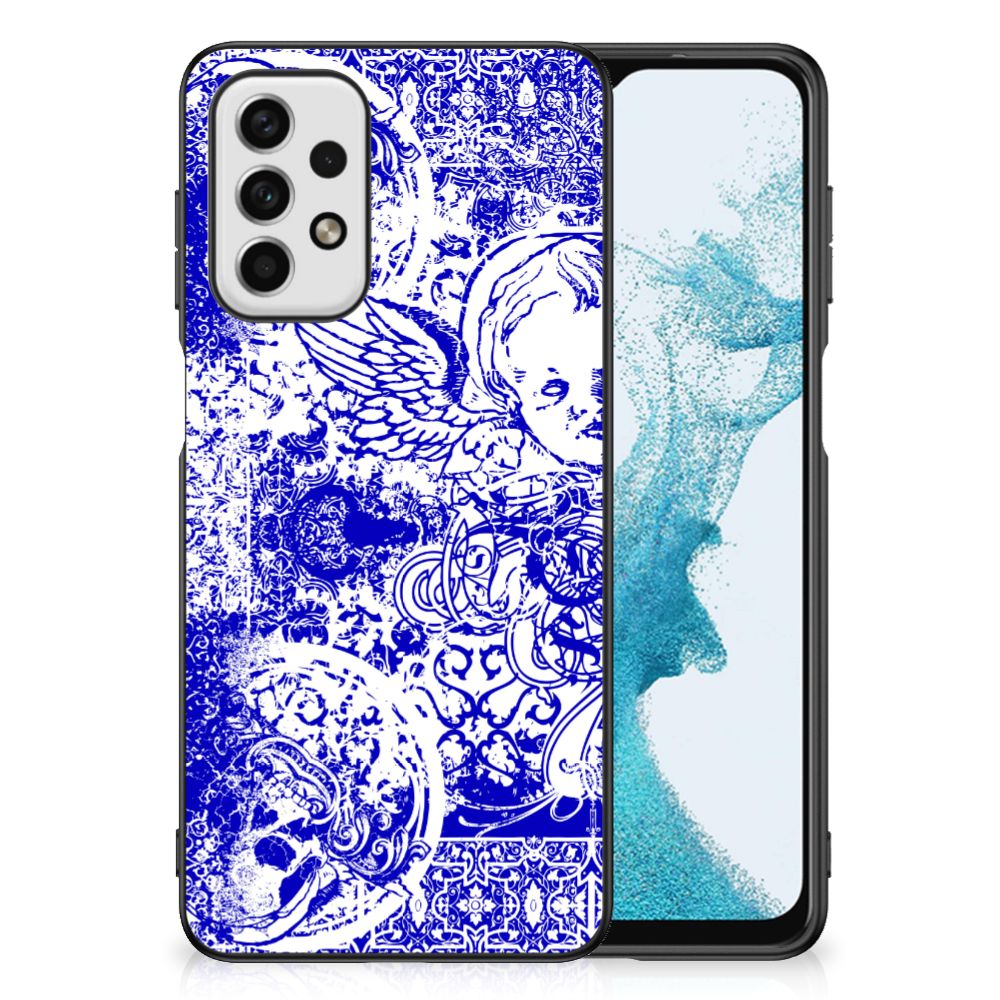 Telefoonhoesje Samsung Galaxy A23 Angel Skull Blauw B2C Telecom