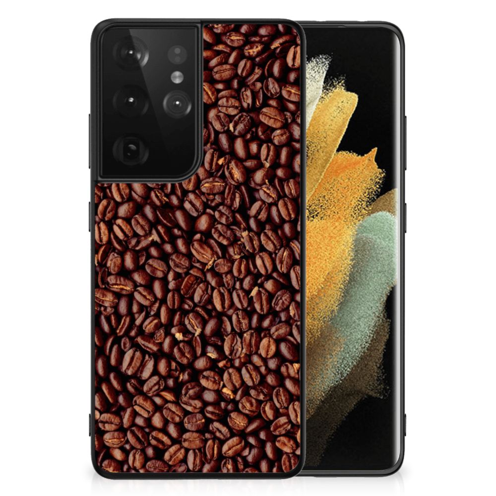 Samsung Galaxy S21 Ultra Back Cover Hoesje Koffiebonen B2C Telecom