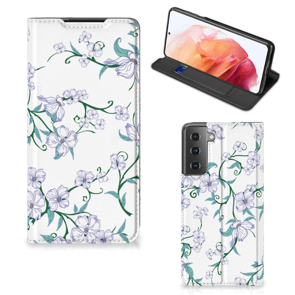 Samsung Galaxy S21 Uniek Smart Cover Blossom White