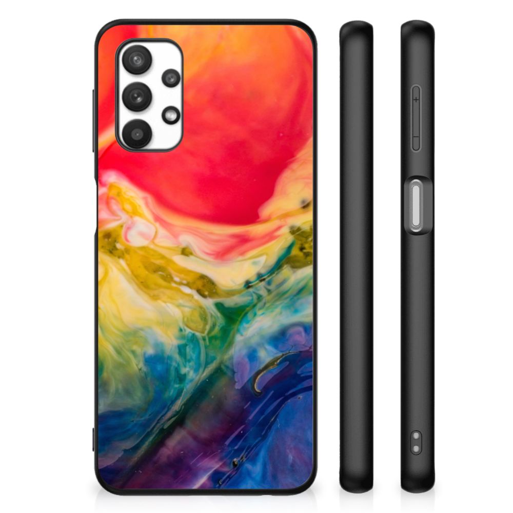 Kleurrijke Telefoonhoesje Samsung Galaxy A32 5G Watercolor Dark B2C Telecom
