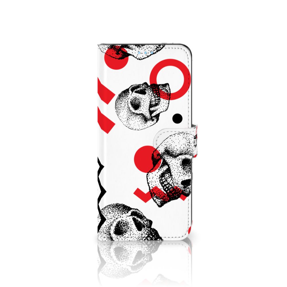 Telefoonhoesje met Naam OPPO A74 4G Skull Red