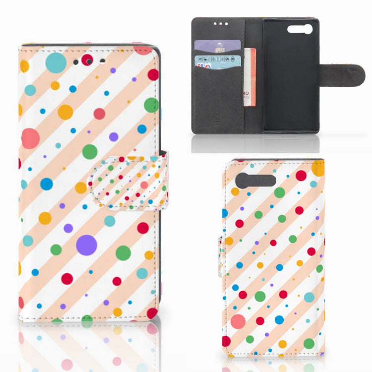 Sony Xperia X Compact Telefoon Hoesje Dots