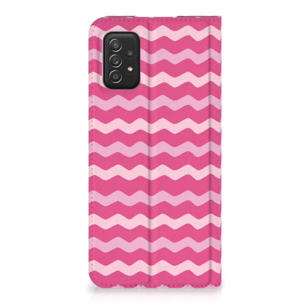 Samsung Galaxy A03s Hoesje met Magneet Waves Pink - B2C Telecom