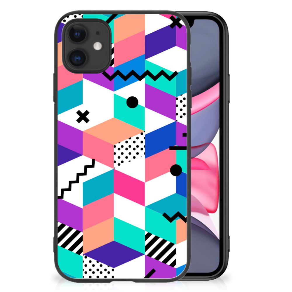 iPhone 11 Backcover Blokken Kleurrijk