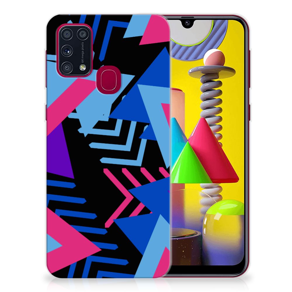 Samsung Galaxy M31 TPU Hoesje Funky Triangle B2C Telecom