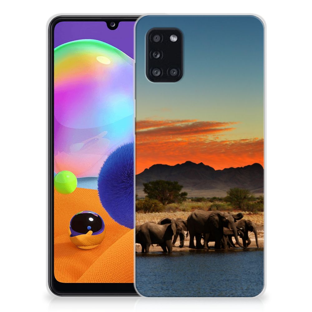 Samsung Galaxy A31 TPU Hoesje Olifanten