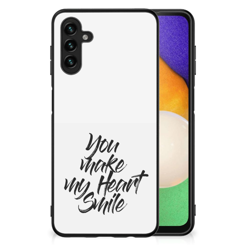 Samsung Galaxy A13 5G | A04s Telefoon Hoesje met tekst Heart Smile