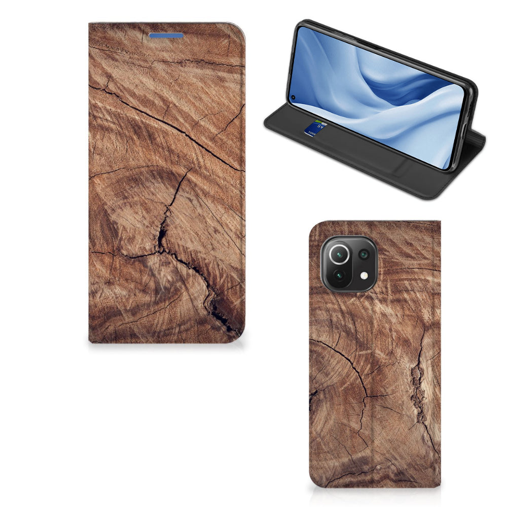 Xiaomi 11 Lite NE 5G | Mi 11 Lite Book Wallet Case Tree Trunk