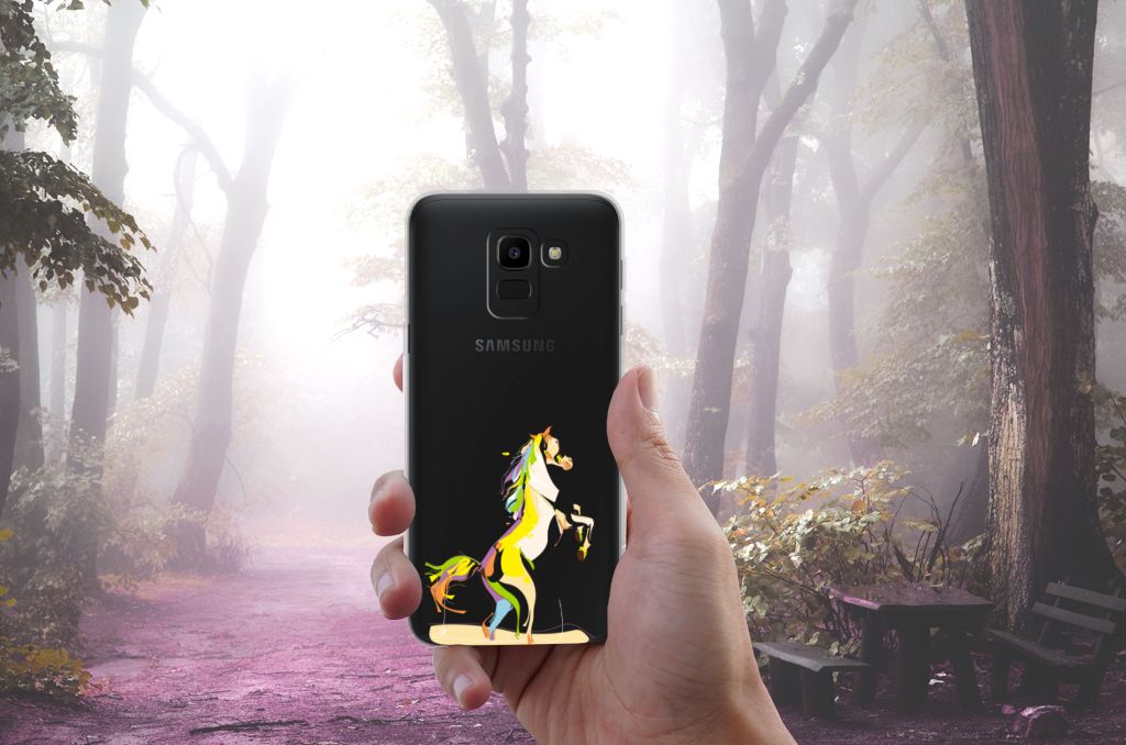 Samsung Galaxy J6 2018 Telefoonhoesje met Naam Horse Color