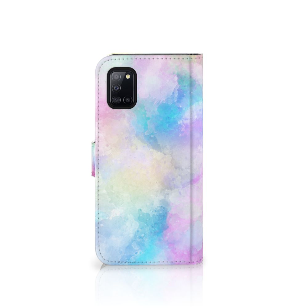 Hoesje Samsung Galaxy A31 Watercolor Light in pastelkleuren met een unieke watercolor design.