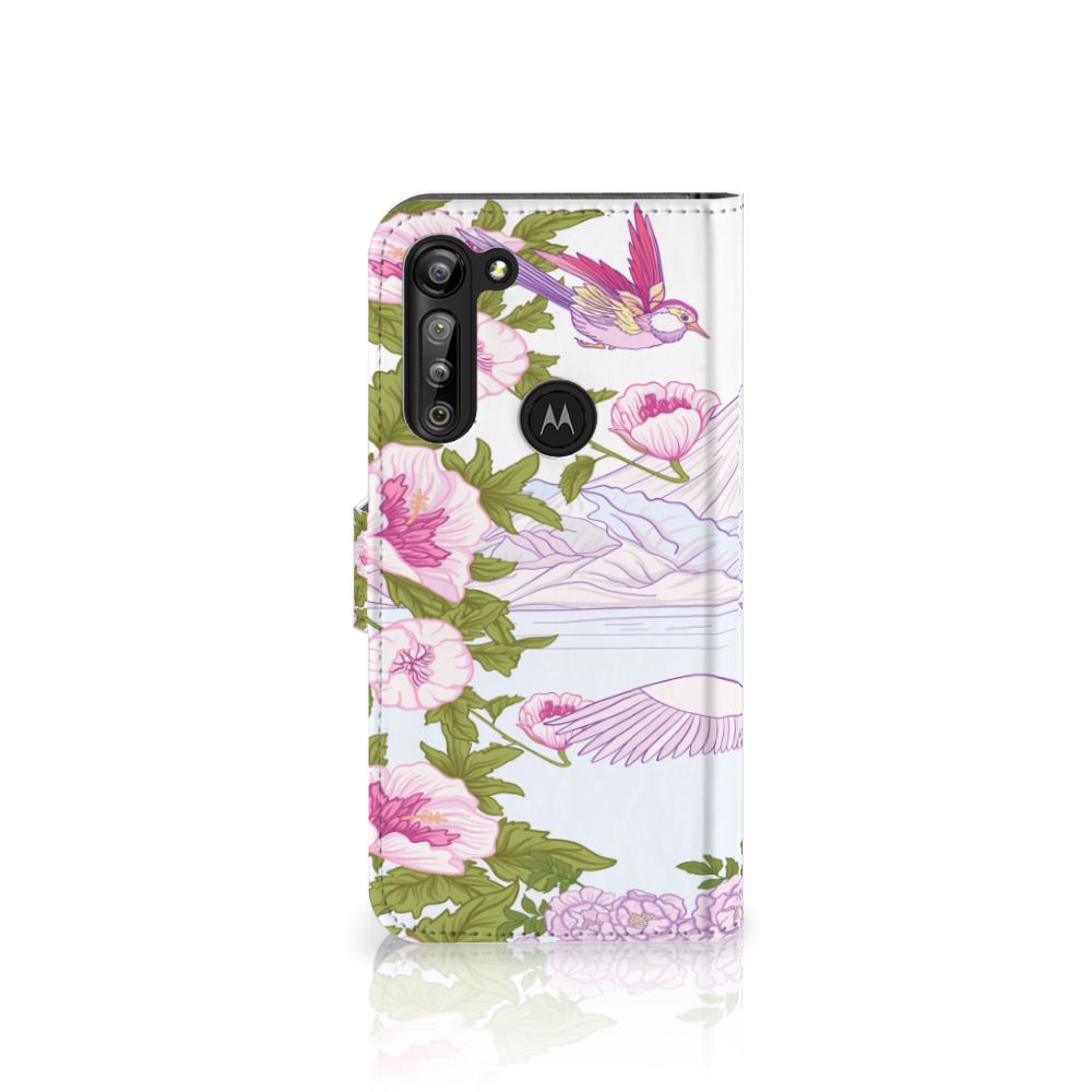 Motorola G8 Power Telefoonhoesje met Pasjes Bird Standing