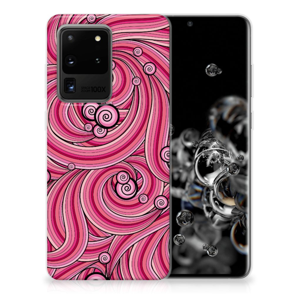 Samsung Galaxy S20 Ultra Hoesje maken Swirl Pink B2C Telecom