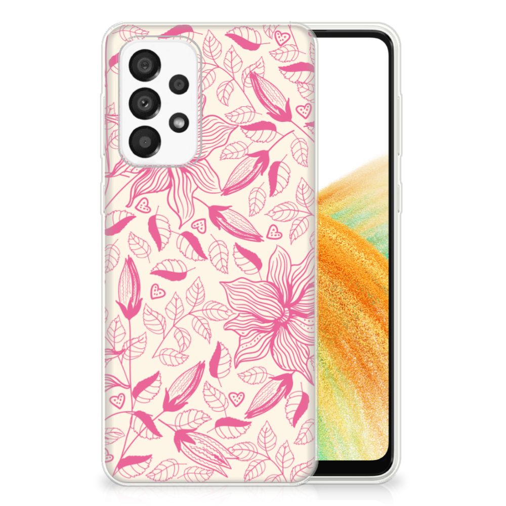 Samsung Galaxy A33 5G TPU Case Pink Flowers B2C Telecom