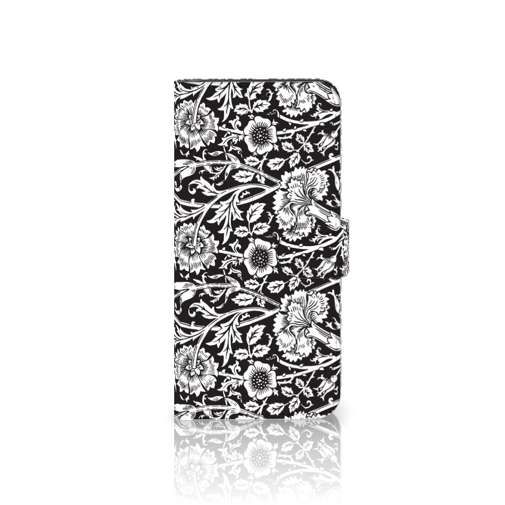 Samsung Galaxy A23 Hoesje Black Flowers