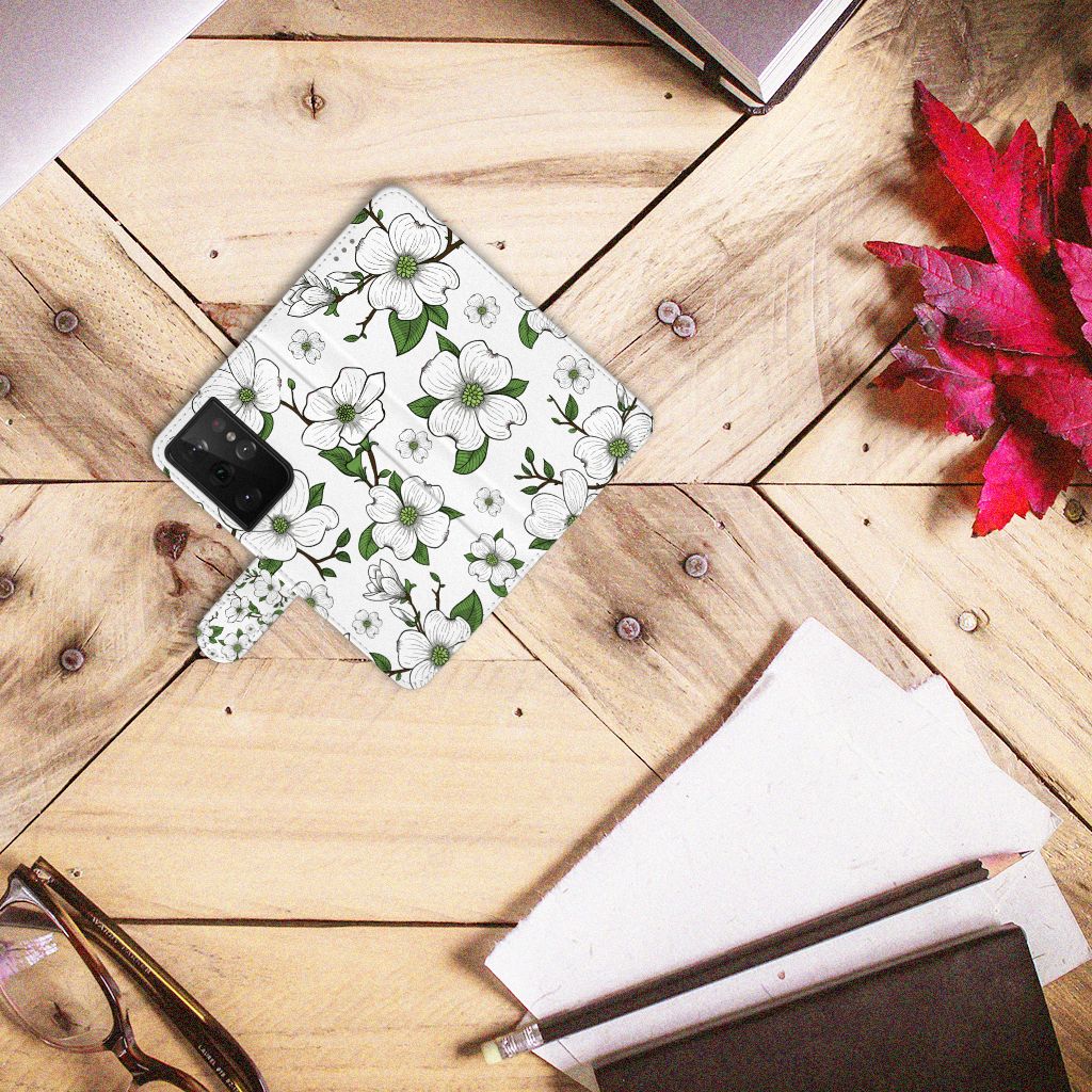 Samsung Galaxy S21 Ultra Hoesje Dogwood Flowers