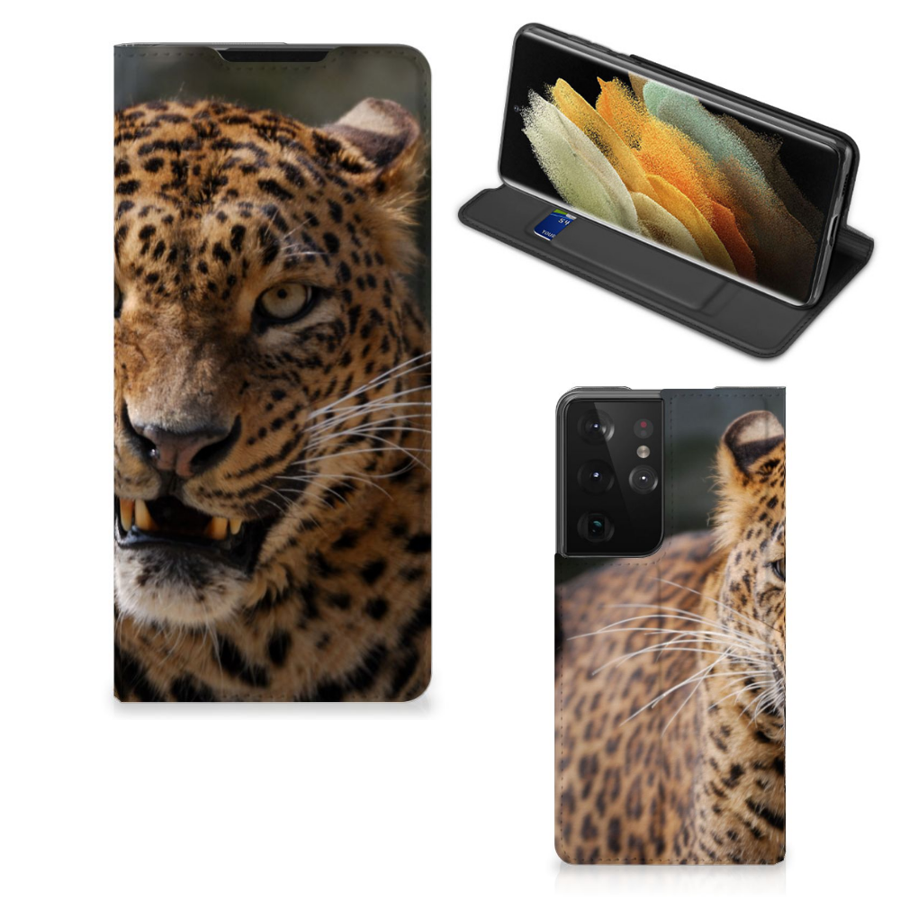 Samsung Galaxy S21 Ultra Hoesje maken Luipaard - B2C Telecom