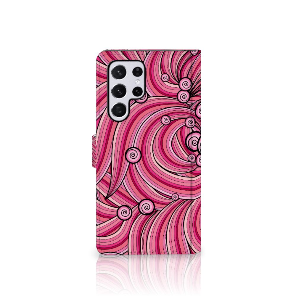 Samsung Galaxy S22 Ultra Hoesje Swirl Pink