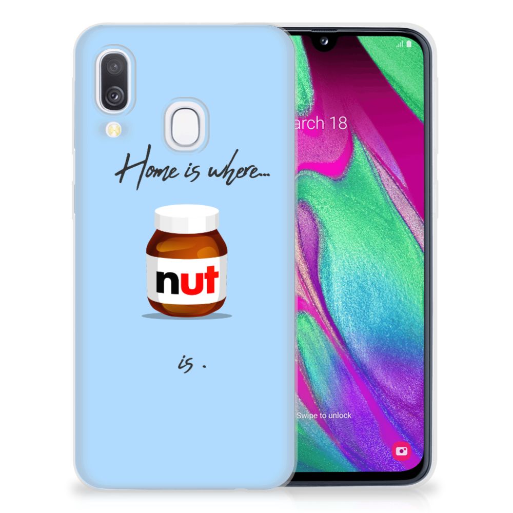 Samsung Galaxy A40 Siliconen Case Nut Home