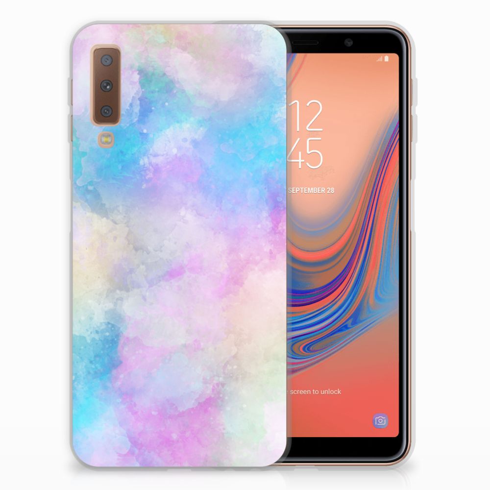 Hoesje maken Samsung Galaxy A7 (2018) Watercolor Light