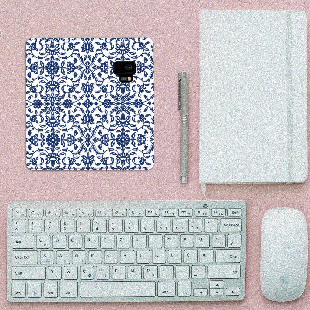 Samsung Galaxy S9 Smart Cover Flower Blue