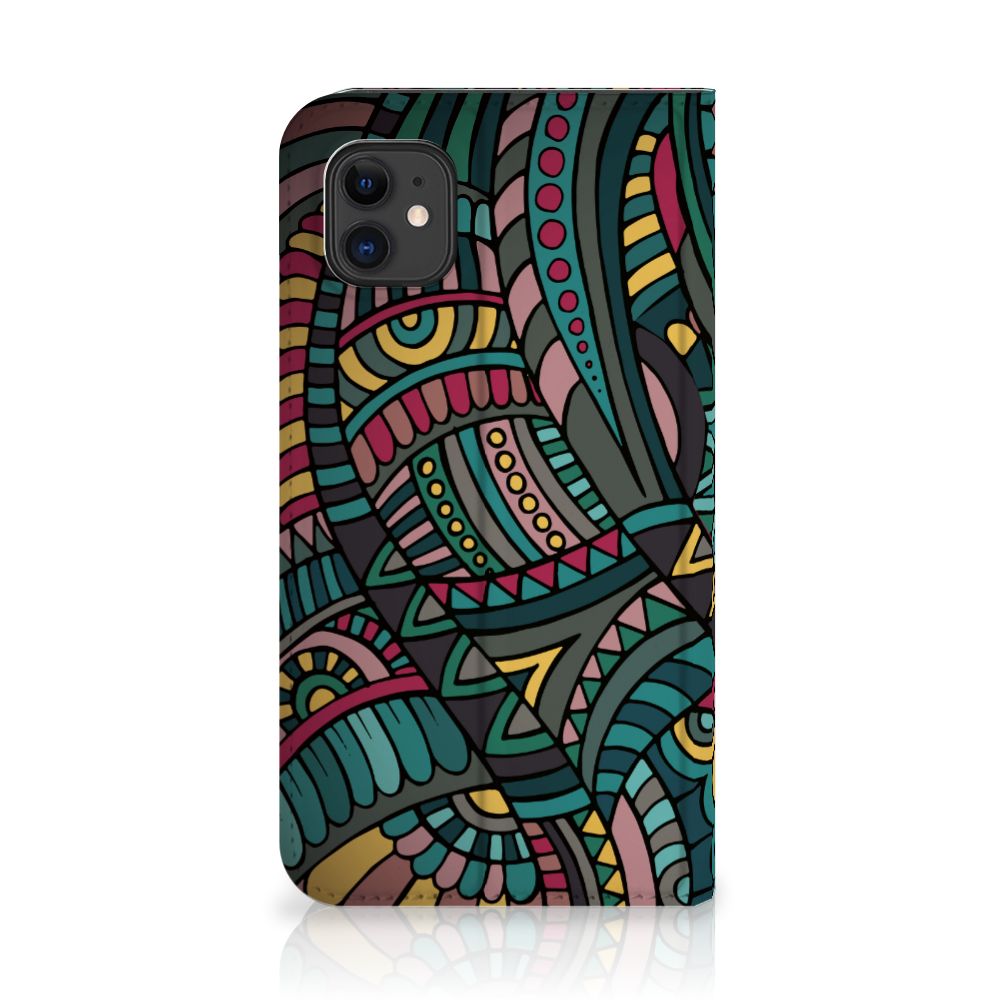 Apple iPhone 11 Hoesje met Magneet Aztec