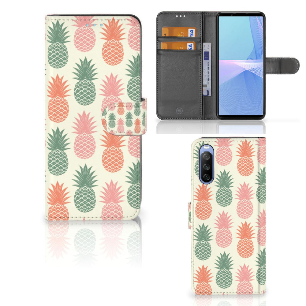 Sony Xperia 10 III Book Cover Ananas