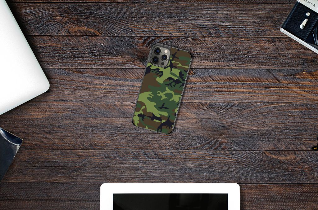 iPhone 12 Pro Max Bumper Case Army Dark