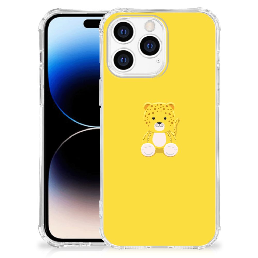 Apple iPhone 14 Pro Max Stevig Bumper Hoesje Baby Leopard B2C Telecom