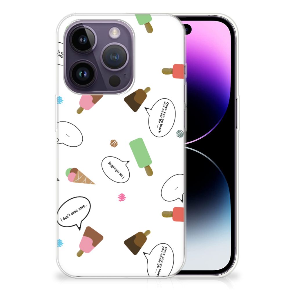 Apple iPhone 14 Pro Siliconen Case IJsjes B2C Telecom