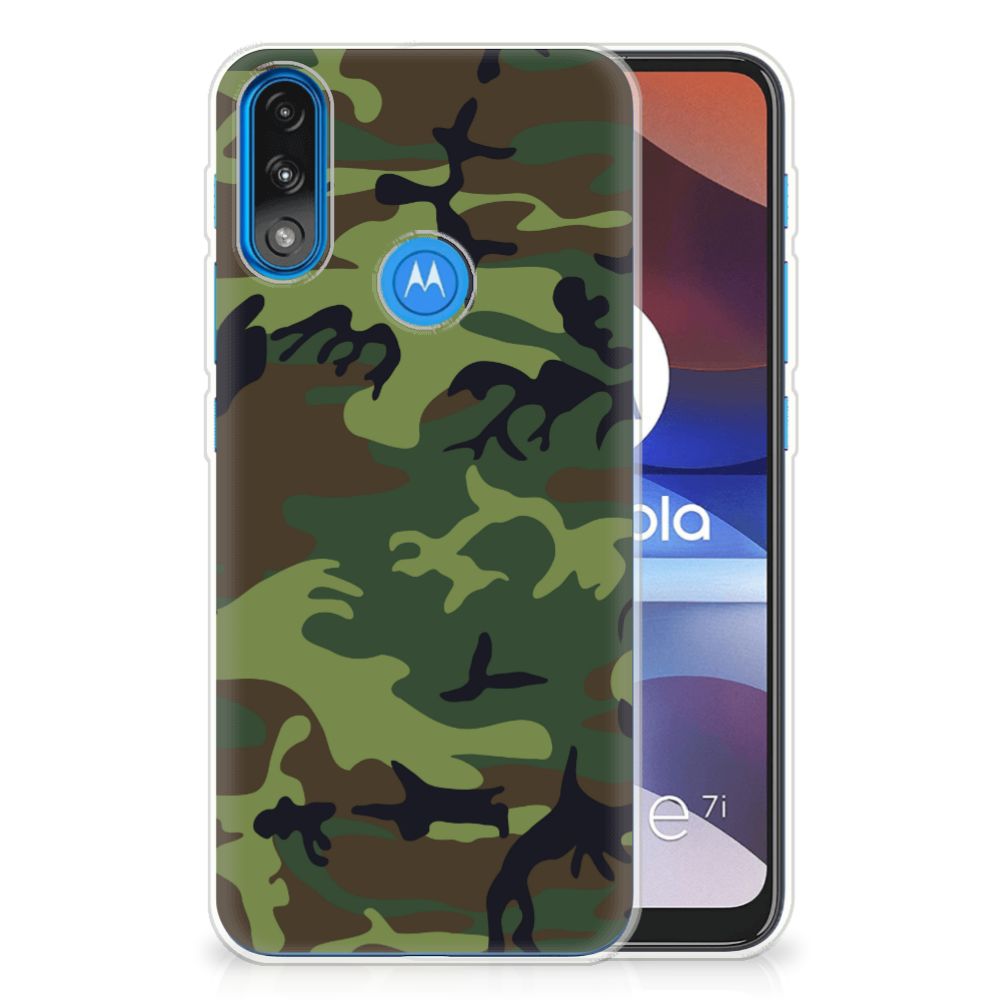 Motorola Moto E7/E7i Power TPU bumper Army Dark