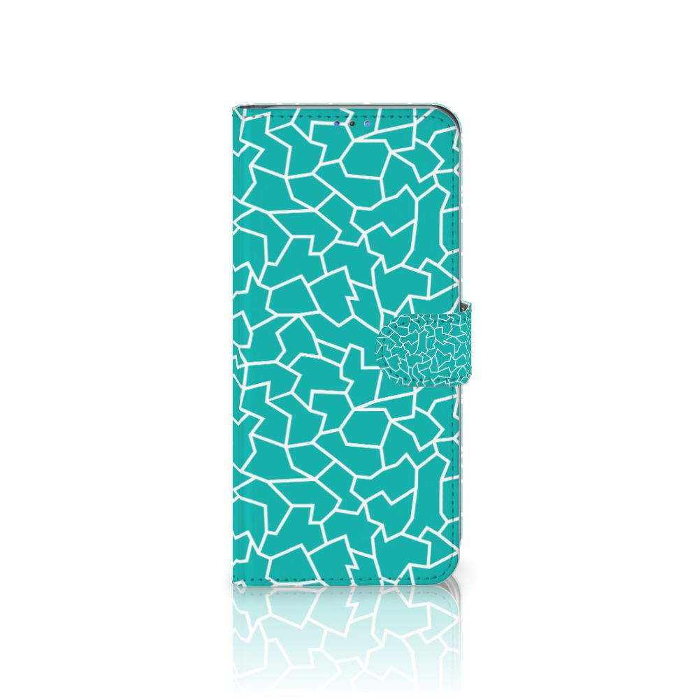 Motorola G8 Power Lite Hoesje Cracks Blue