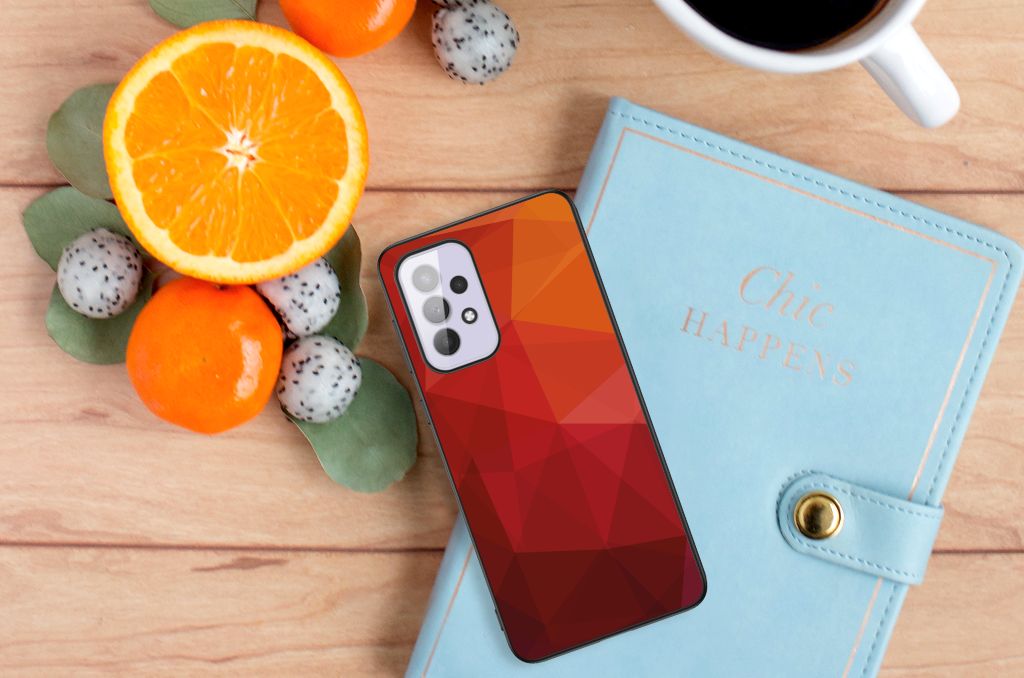 Backcover voor Samsung Galaxy A33 5G Polygon Red B2C Telecom
