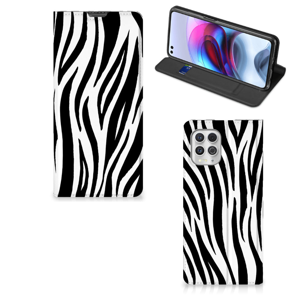 Motorola Moto G100 Hoesje maken Zebra