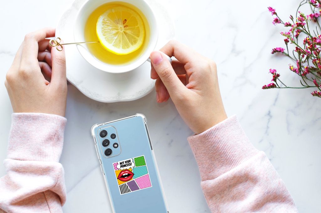 Samsung Galaxy A73 Anti Shock Bumper Case Popart Princess B2C Telecom