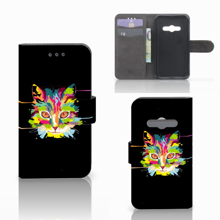 Samsung Galaxy Xcover 3 | Xcover 3 VE Leuk Hoesje Cat Color