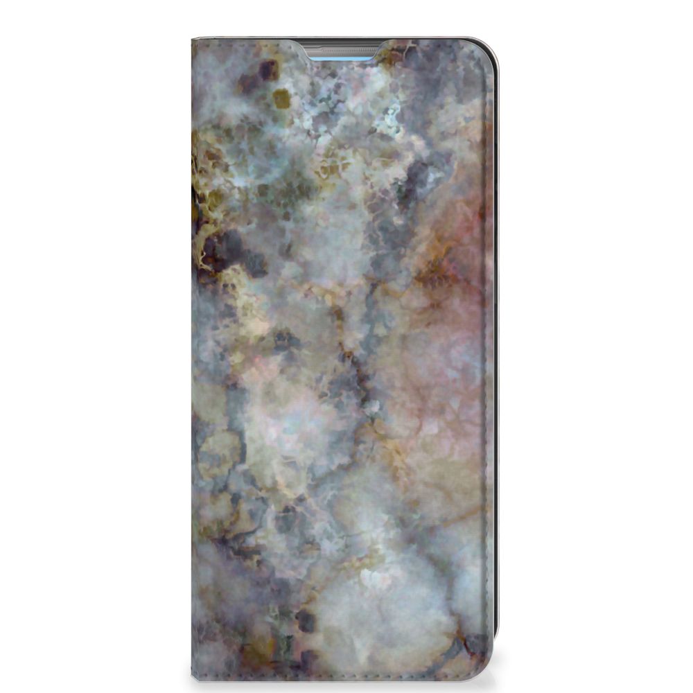 OPPO A74 4G Standcase Marmer Grijs - B2C Telecom